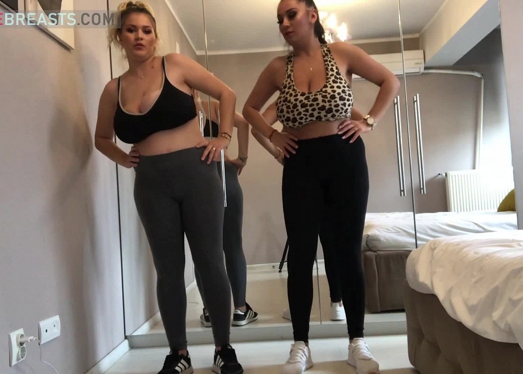 Erin and Helen Busty Sisters Workout - Erin Star - Divine Breasts video on CurveFanz