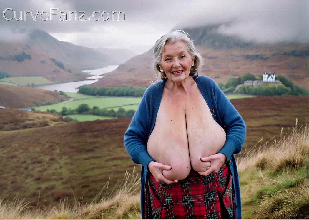 Maturique Scottish Highlands Granny - Divine Breasts video on CurveFanz