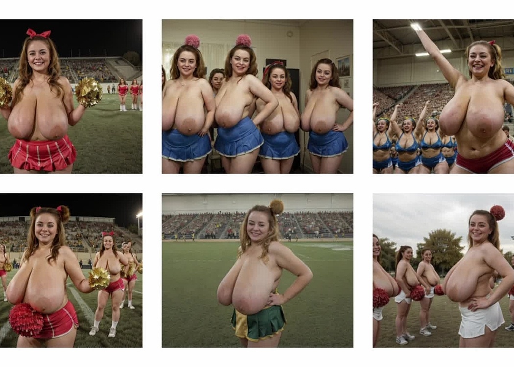 Busty Cheerleaders of the GCC - Fantasy - Divine Breasts video on CurveFanz