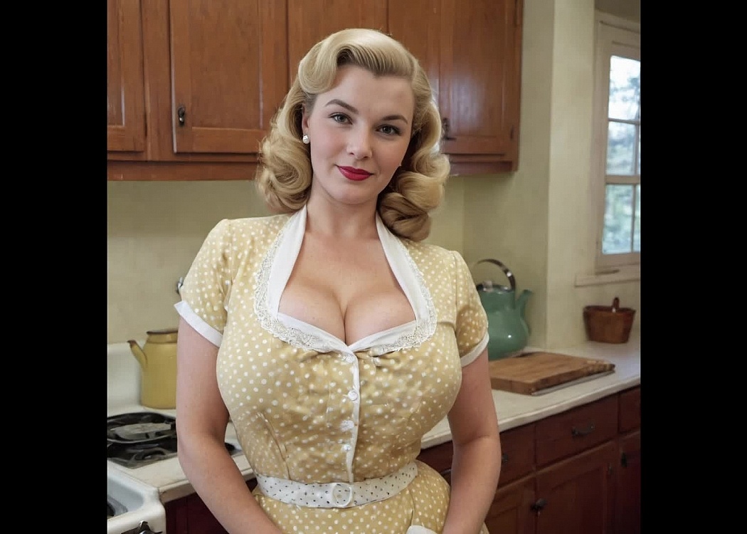 Big Boobs Housewives of 1955 Part 4 - Fantasy - Divine Breasts video on CurveFanz